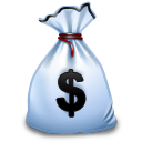 Hot Money Bag Icon 128x128 png